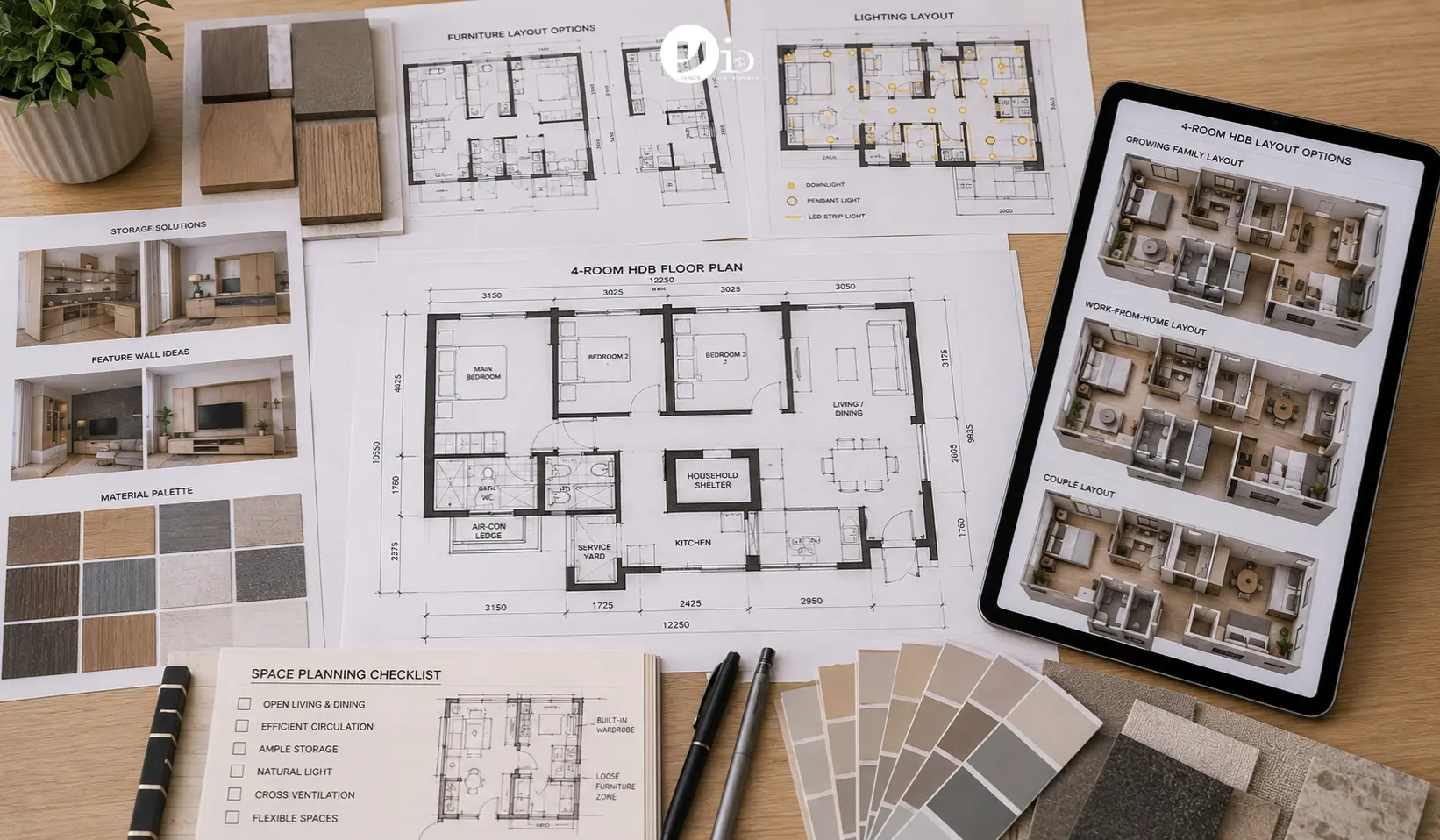 4-Room HDB Floor Plan: Layouts, Dimensions & Design Ideas 2 4 room hdb floor plan with dimensions